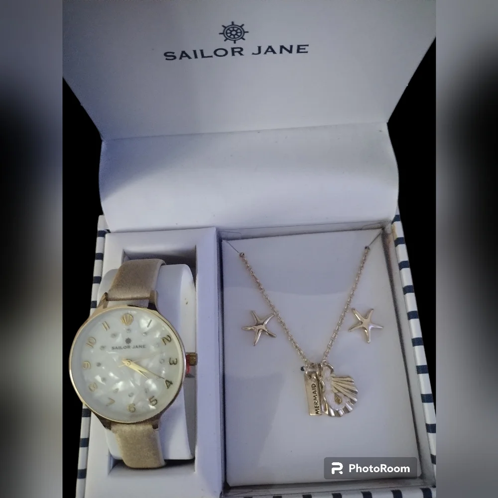 NWT 🔥 BNIB | Sailor Jane watch and necklace with earrings gift set - Picture 3 of 3
